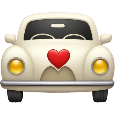 Heart with a car  emoji