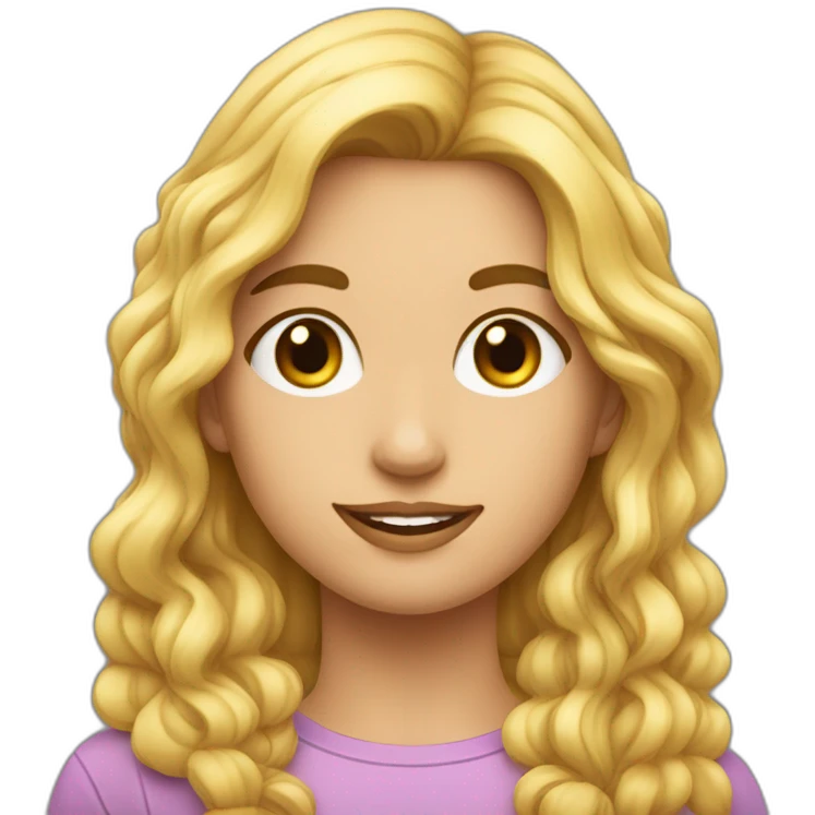 joven pelo rubio y mujer pelo largo con jabalíes emoji
