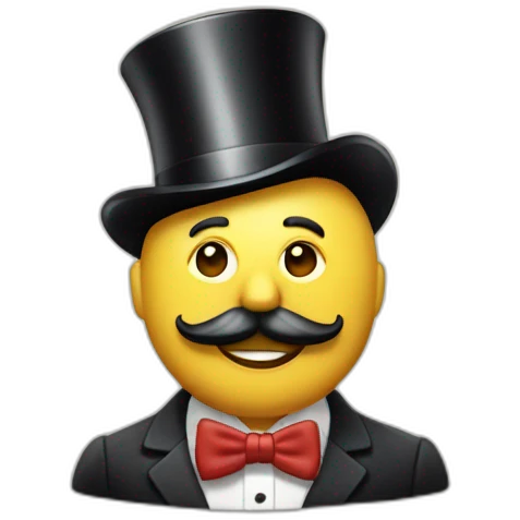 Le monsieur du monopoly emoji