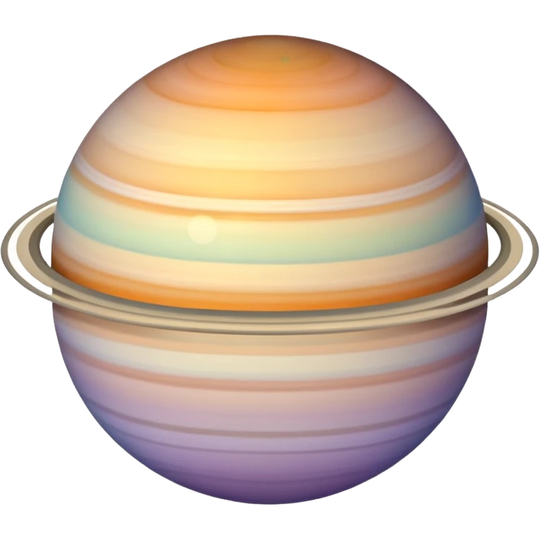 gradient saturn planet with ring emoji
