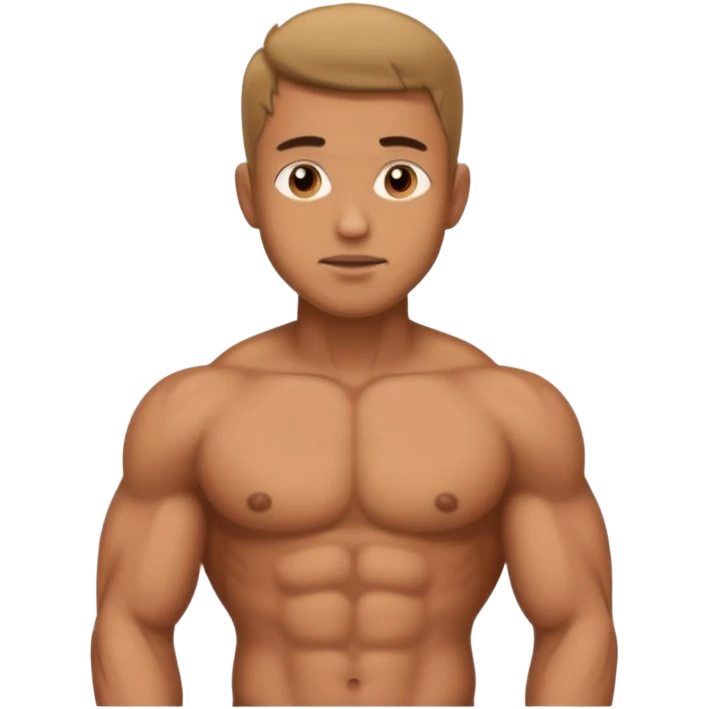 Man naked with big penis emoji