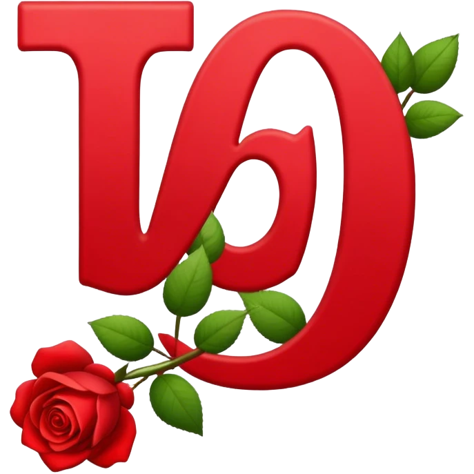 Roses alphabet I emoji