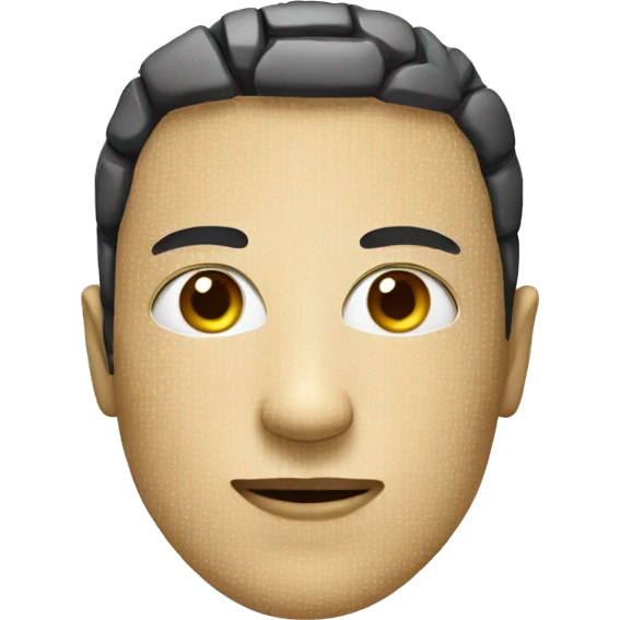 Artificial Intelligence face representation emoji