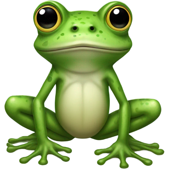 An entire frog, not only the face emoji