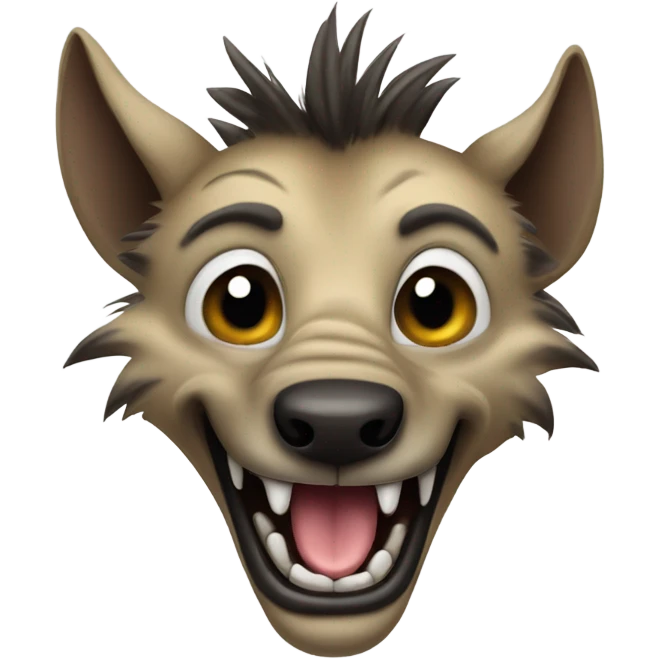 Make a hyena emoji emoji