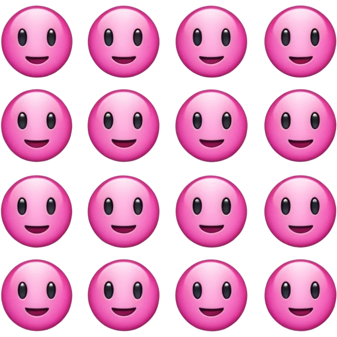 Pembe stickerler emoji
