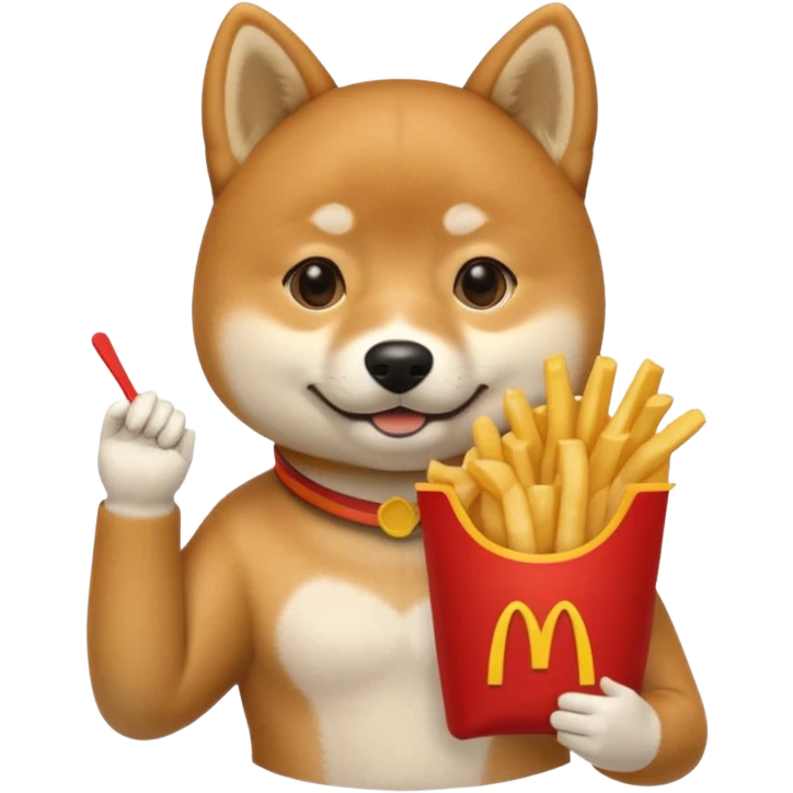 Shiba Jasper McDonald's meal emoji