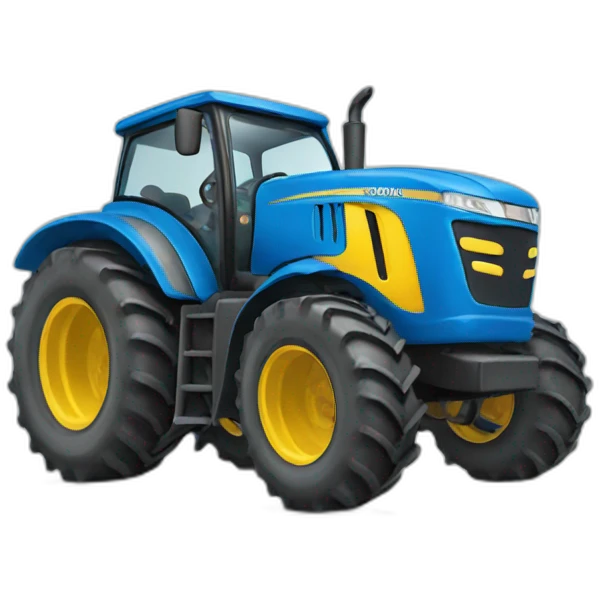 Blue Tractor emoji