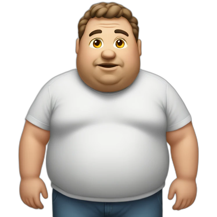 Fat guy emoji