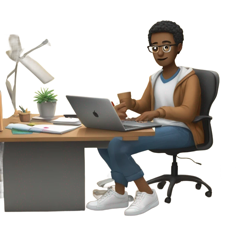 Working at Home office emoji