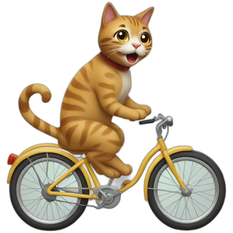 cat on bike emoji