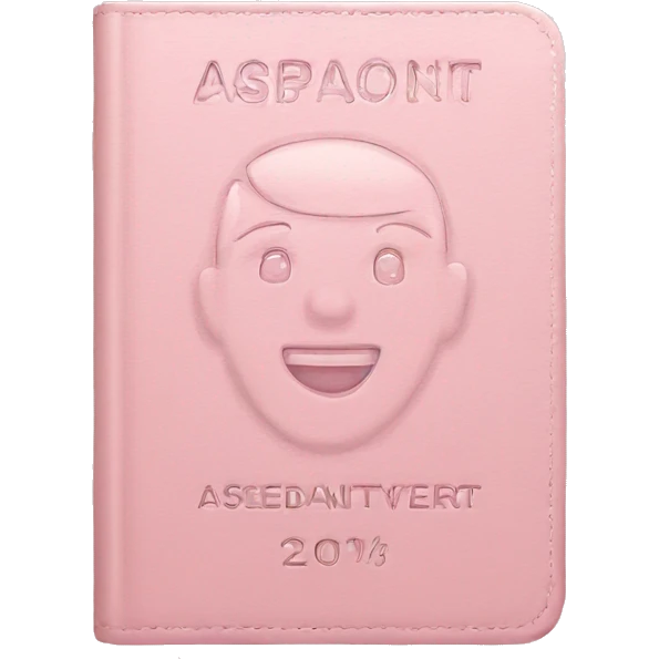 Light pink passport  emoji