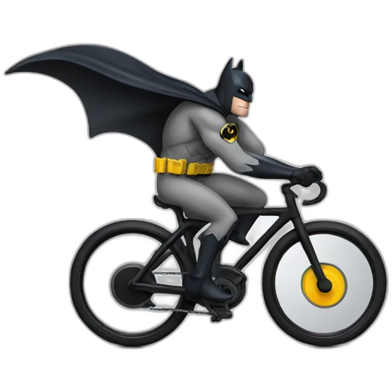 Batman en velo  emoji