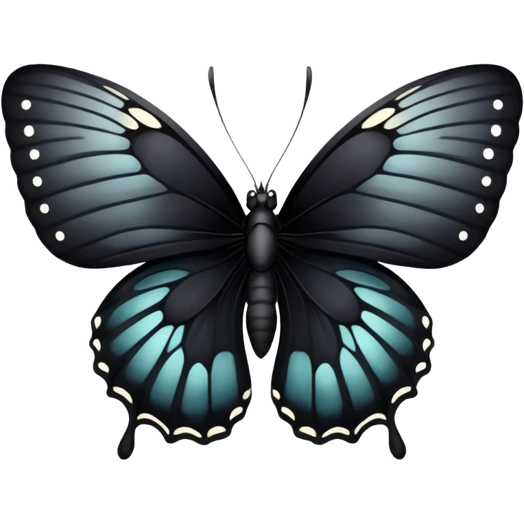 Black butterfly emoji
