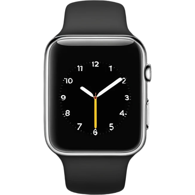 black apple watch emoji