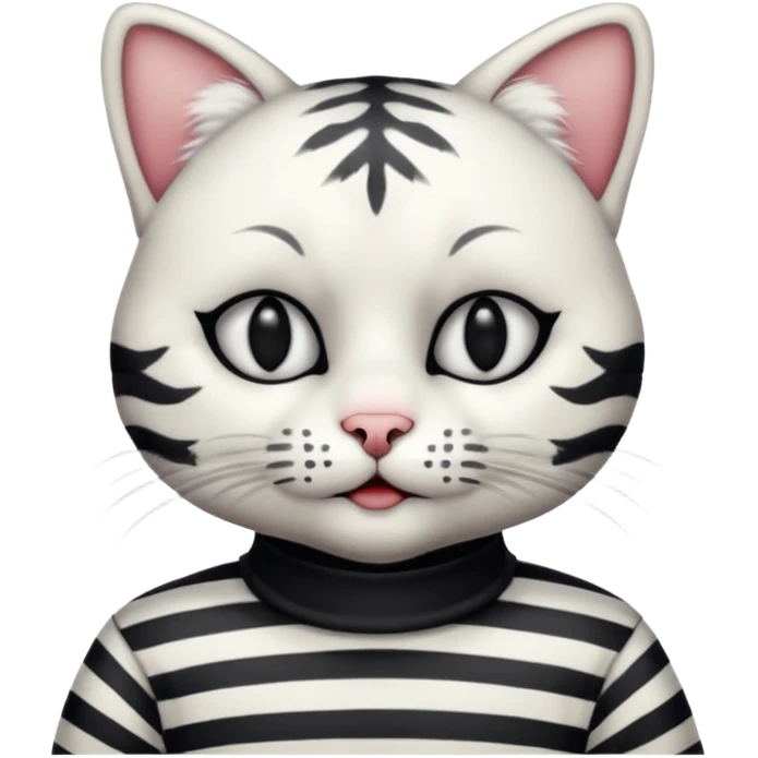 Cat mime performer emoji