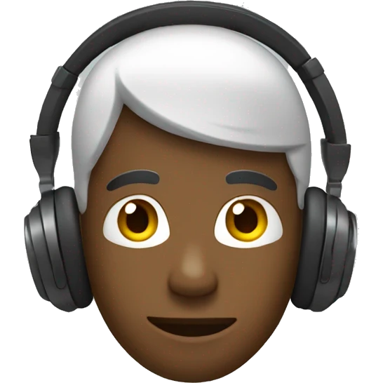 Chad with headphones emoji