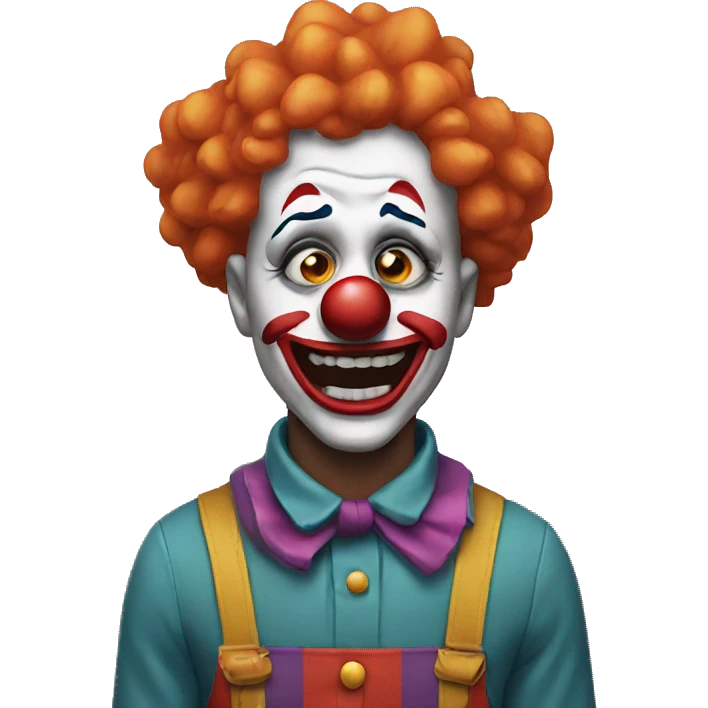 Crying clown emoji