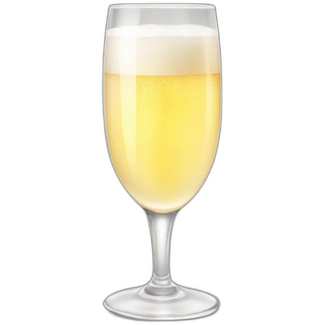 Glass of shampagne emoji