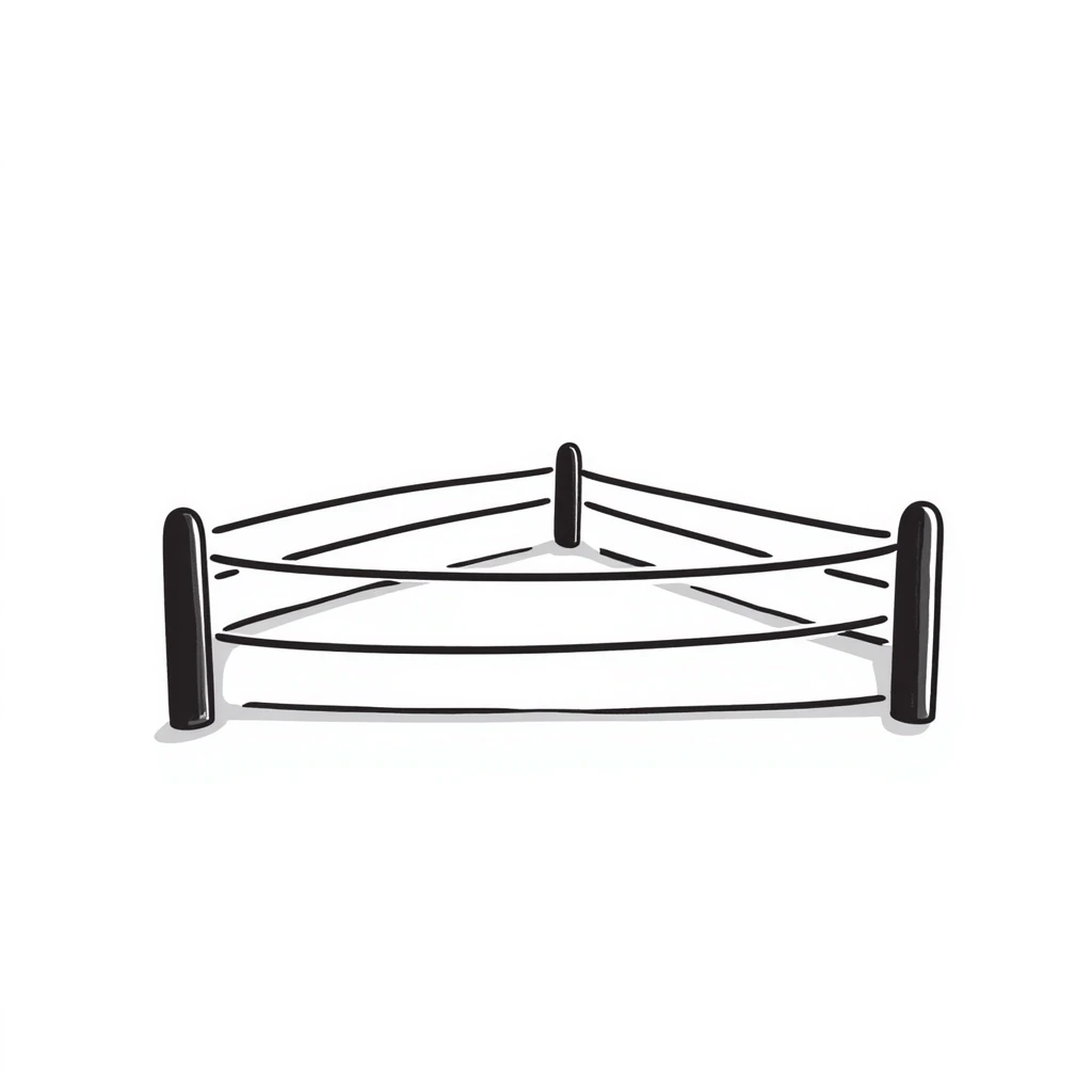 Boxing ring with ropes emoji
