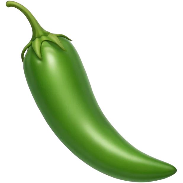 Green chilli emoji