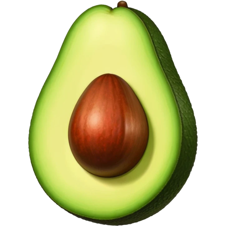 Aguacate con labios grandes emoji