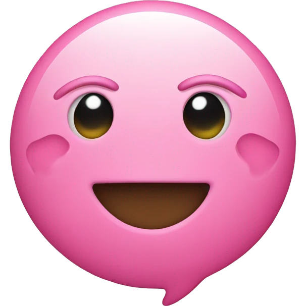 Smiley face with pink heart eyes emoji