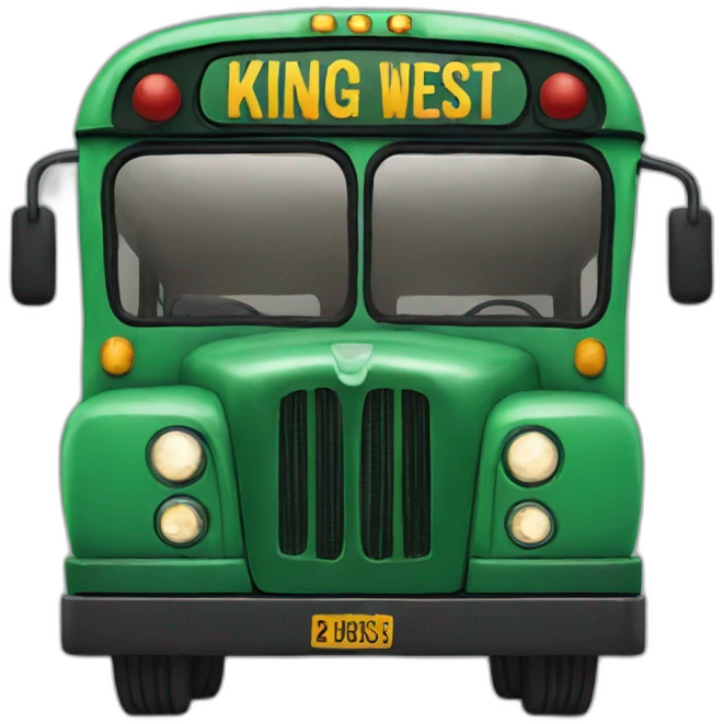 bus written king of the west emoji