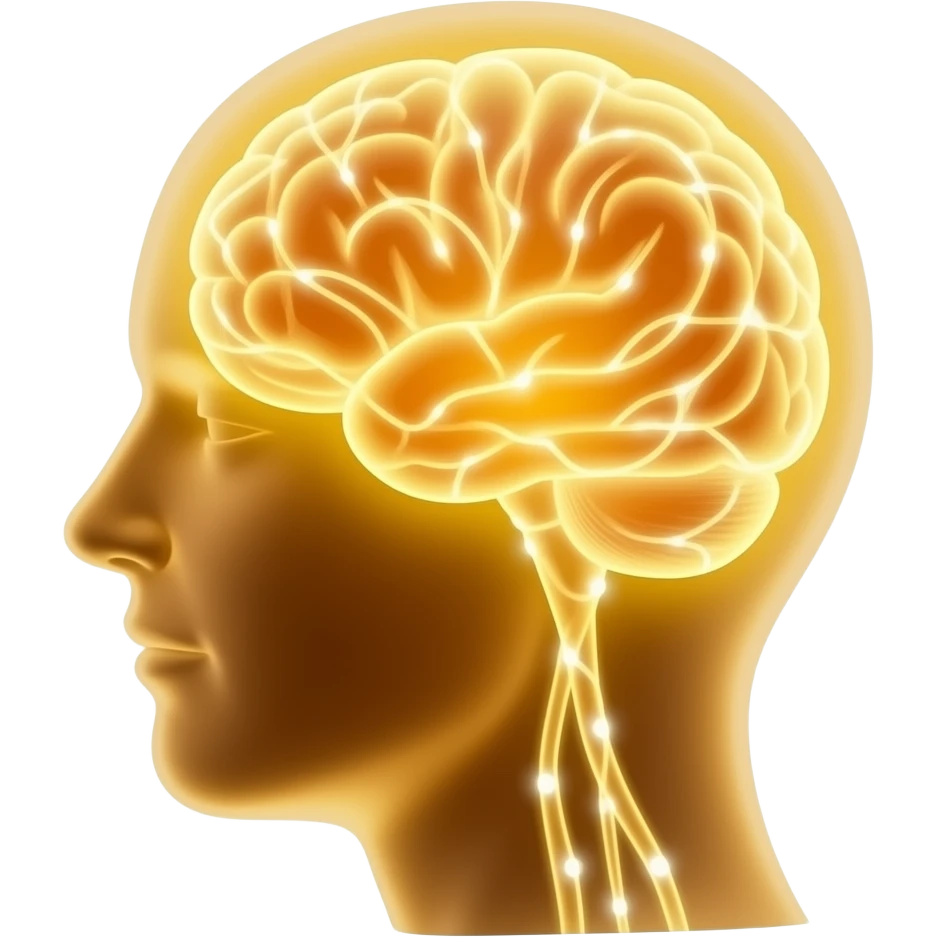 gold receiving-sensory-signals-glowing-neural-connections,-artistic-concept-of-perception,-futuristic,-soft-glow,-clean-aesthetic emoji