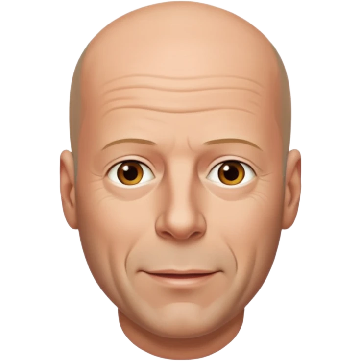 bruce willis bald emoji