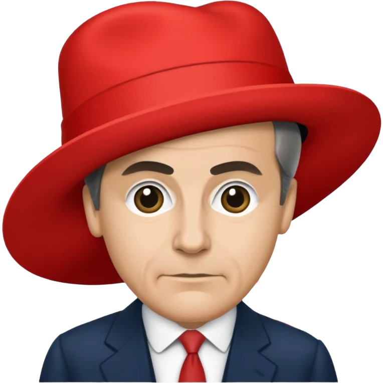 Red hat that says “Make Canada Worse Again- Mark Carney” emoji