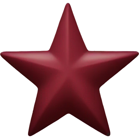 Burgundy Star with Glitter emoji