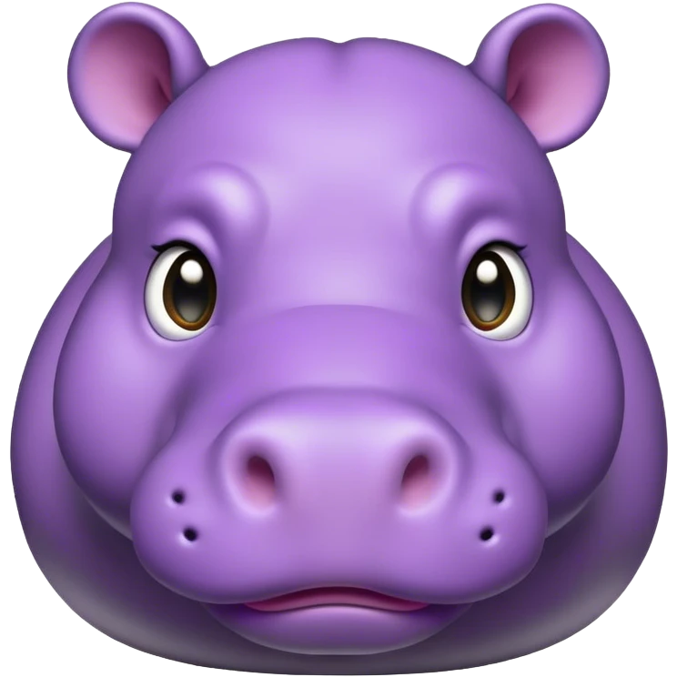 purple hippo  emoji