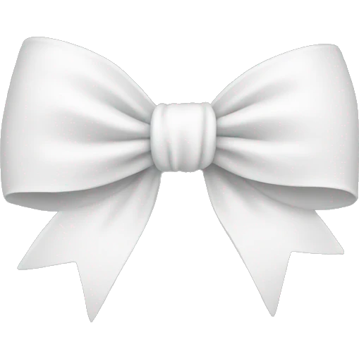 white bow emoji