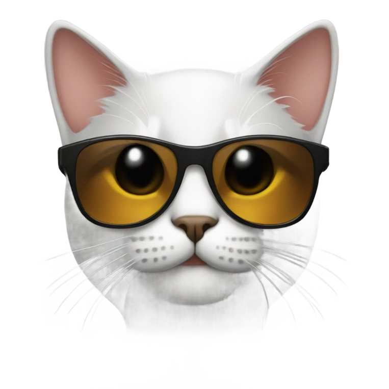 Cat with sunglasses emoji