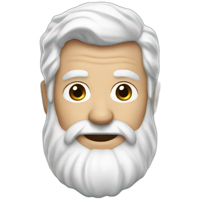Notre dame leprechaun white hair and a brown beard emoji