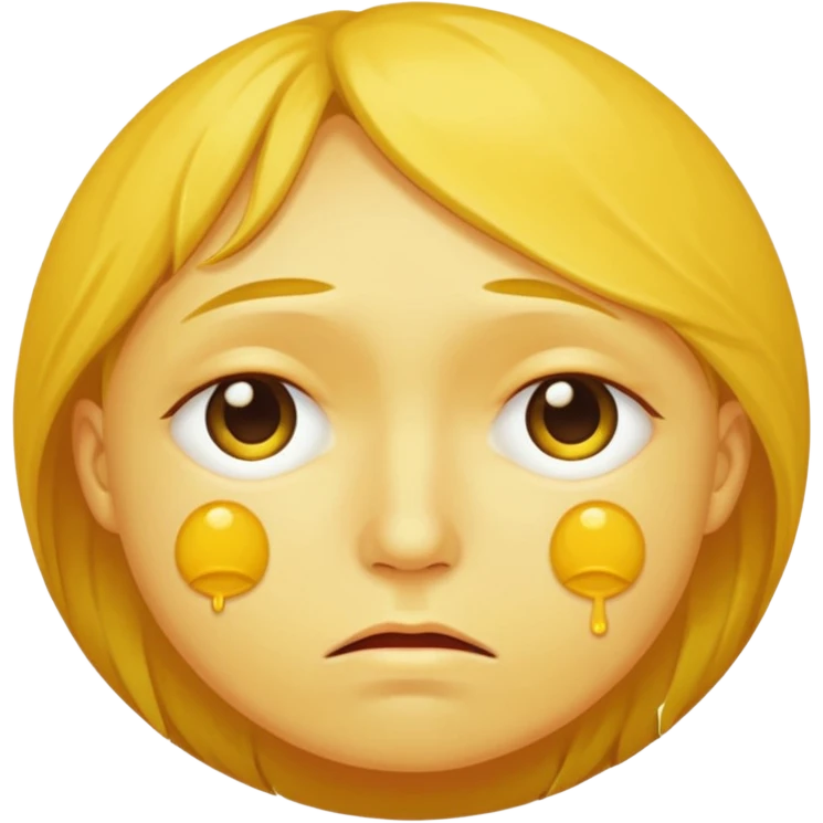 A circular yellow face with many small and close together face herpes sores emoji