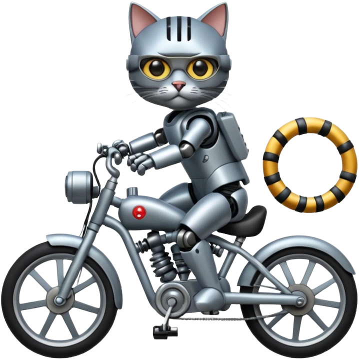 TERMINATOR CAT BIKE emoji
