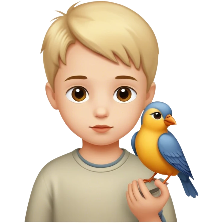 Iپرنده با ی پچه emoji