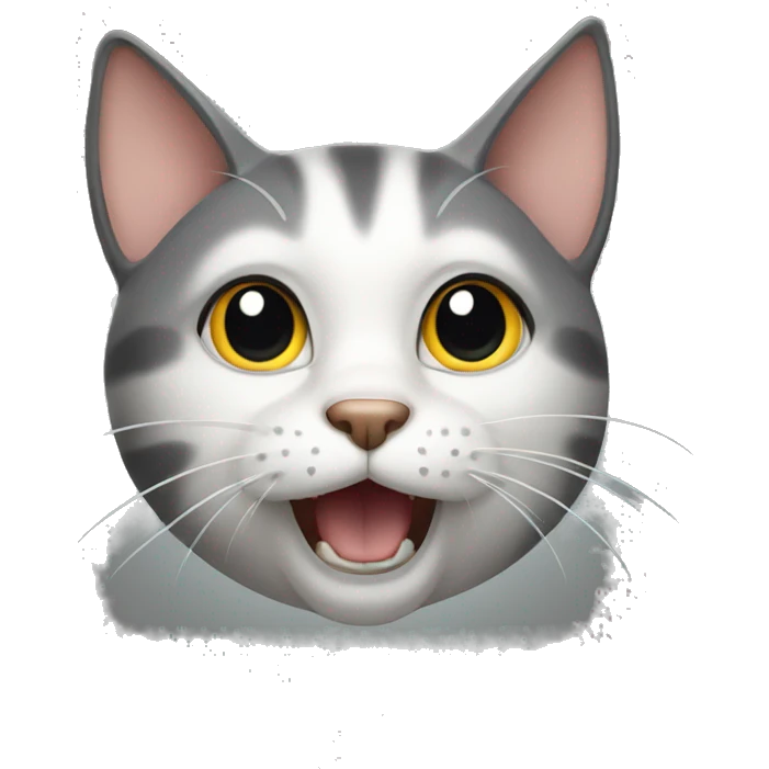 cat barking emoji