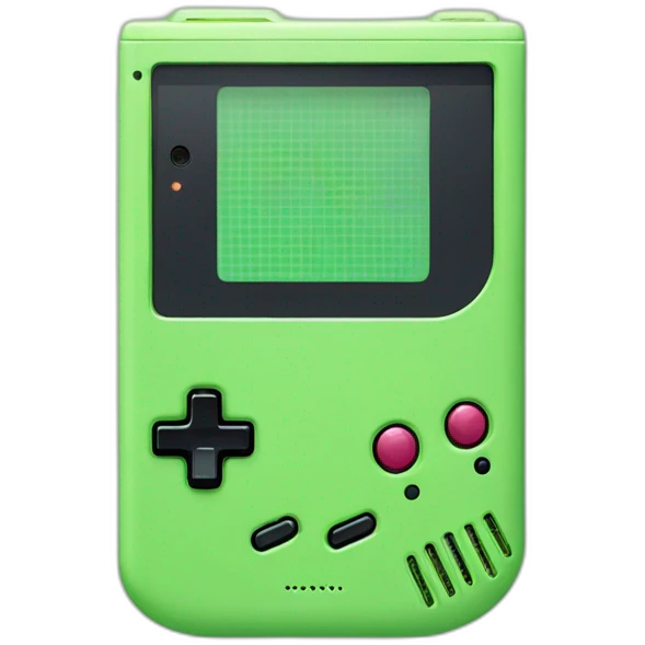 Light green game boy emoji
