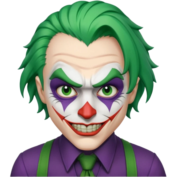 the joker realistic and brutal look emoji