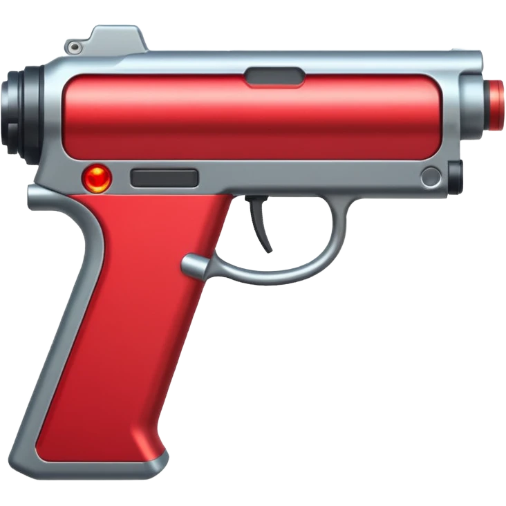 red laser gun emoji