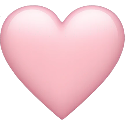 Light pink heart emoji