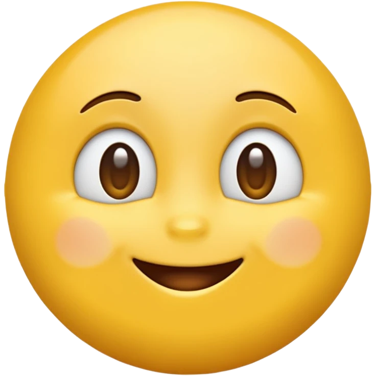 Yellow emoji thats looking up emoji