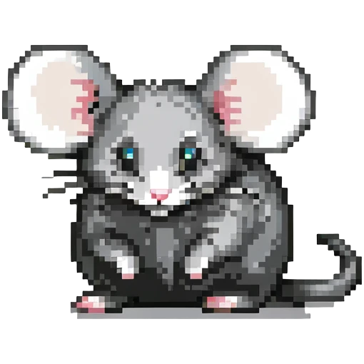 mouse with long curling tail emoji