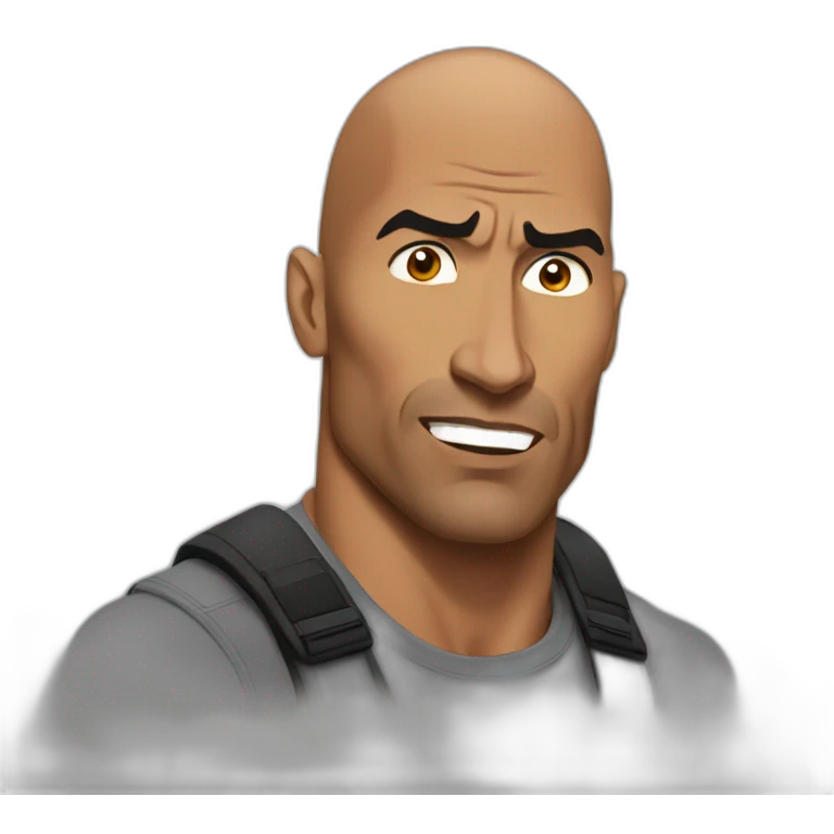 the rock doing bombastic side-eye emoji