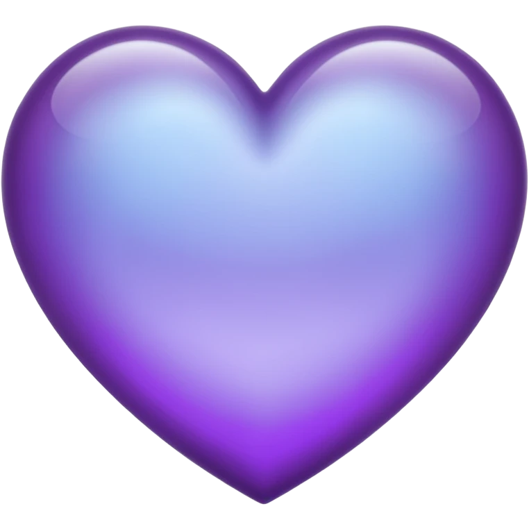 purple heart with a frosted glass effect emoji