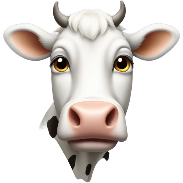 Cow with one small eye emoji