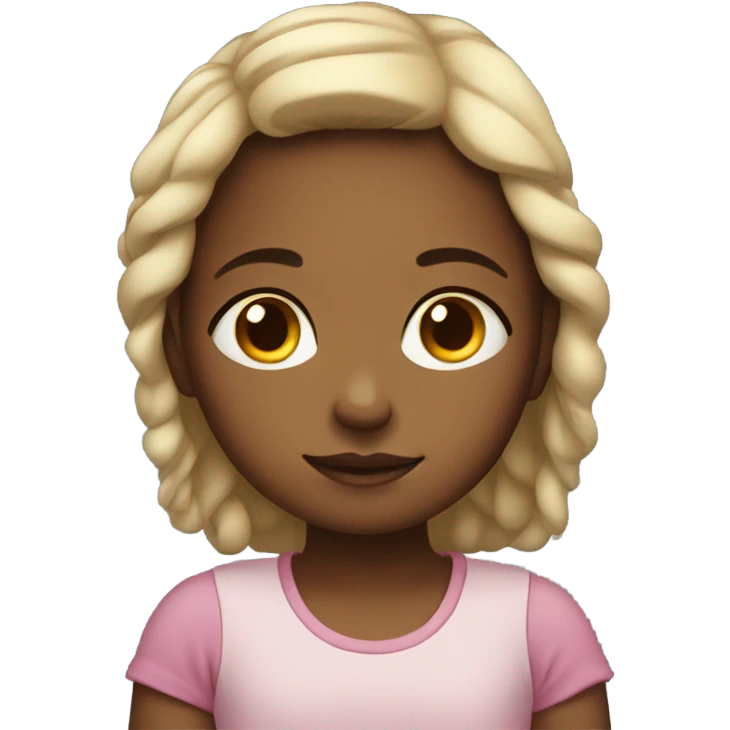 Little girl peacefully resting emoji